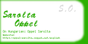 sarolta oppel business card